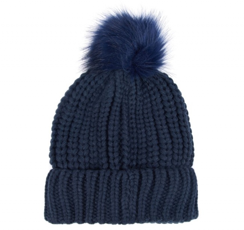 Sombreros Barbour Saltburn Beanie Mujer Azules Mexico | Q5G23287