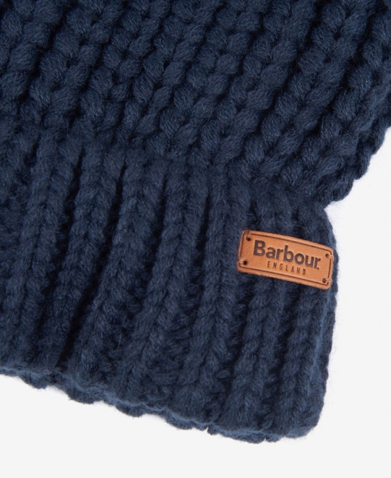 Sombreros Barbour Saltburn Beanie Mujer Azules Mexico | Q5G23287