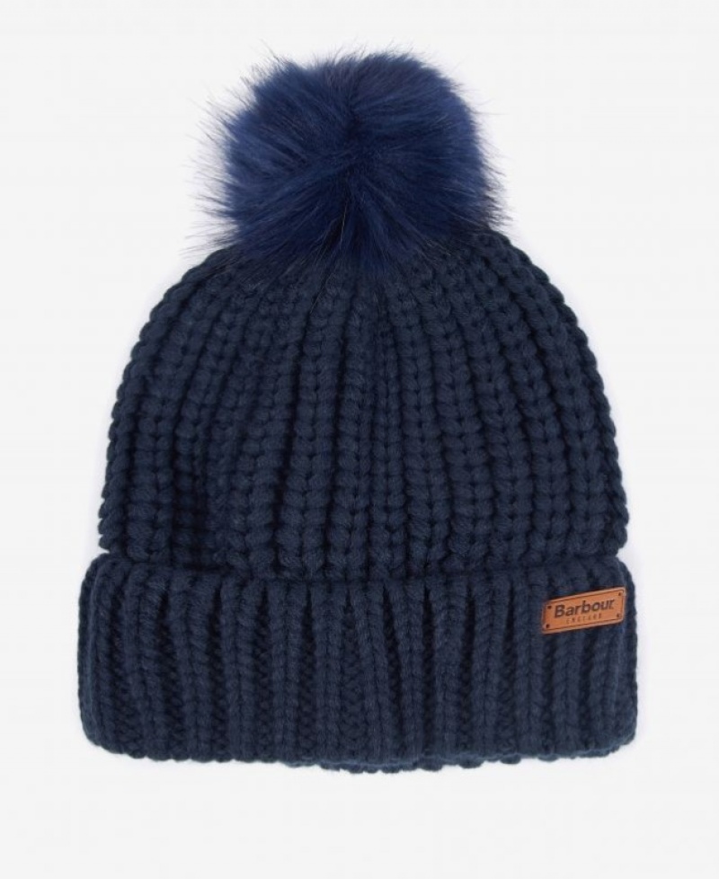 Sombreros Barbour Saltburn Beanie Mujer Azules Mexico | Q5G23287