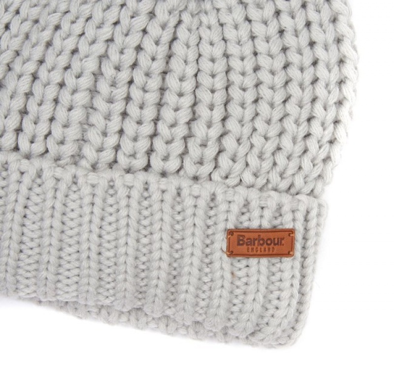 Sombreros Barbour Saltburn Beanie Mujer Grises Mexico | P4V03395