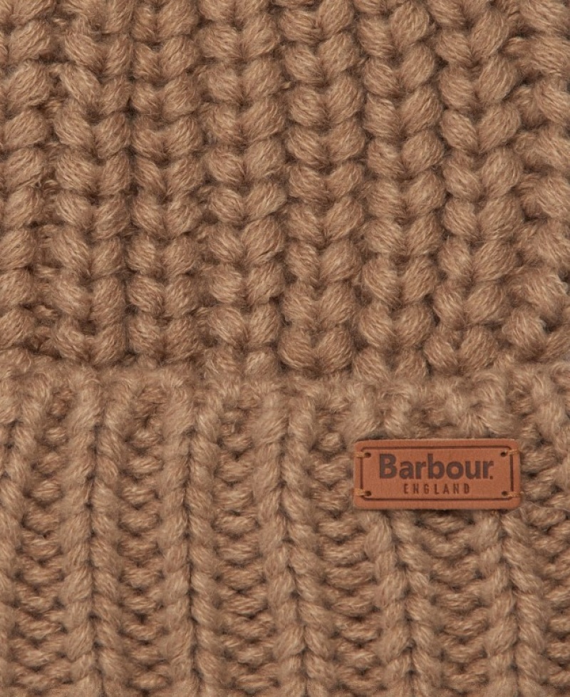 Sombreros Barbour Saltburn Beanie Mujer Beige Mexico | F4I40591