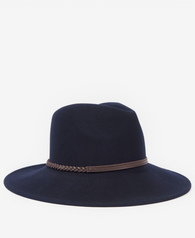 Sombreros Barbour Tack Fedora Mujer Azules Mexico | E2F83034