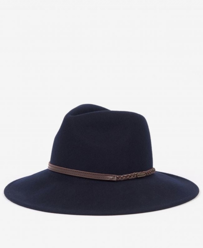 Sombreros Barbour Tack Fedora Mujer Azules Mexico | E2F83034