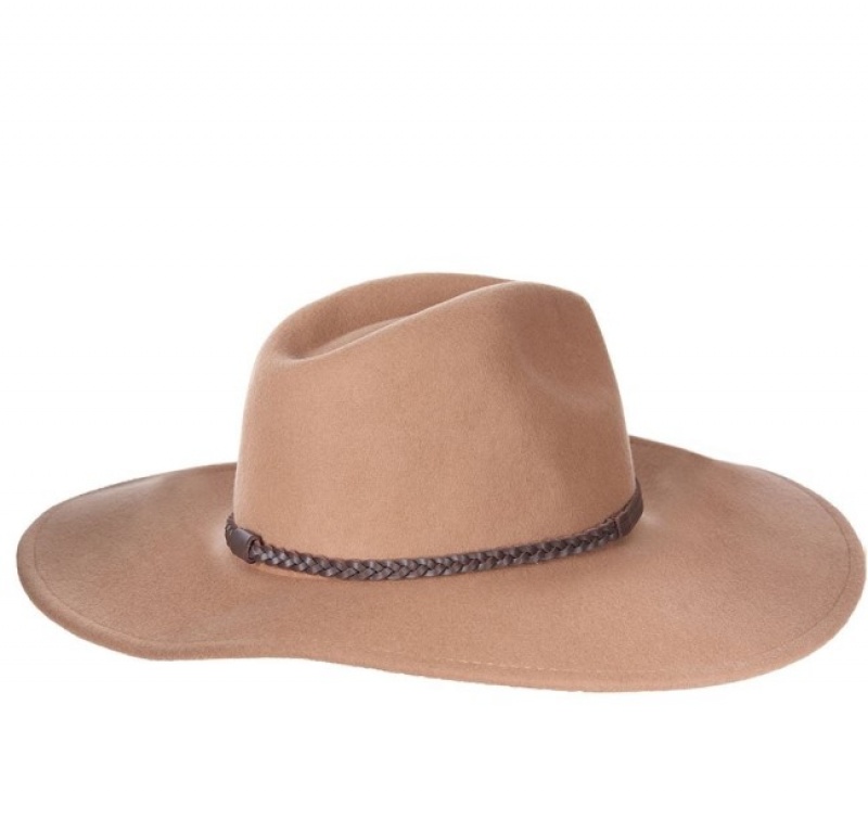 Sombreros Barbour Tack Fedora Mujer Beige Mexico | E2N66132