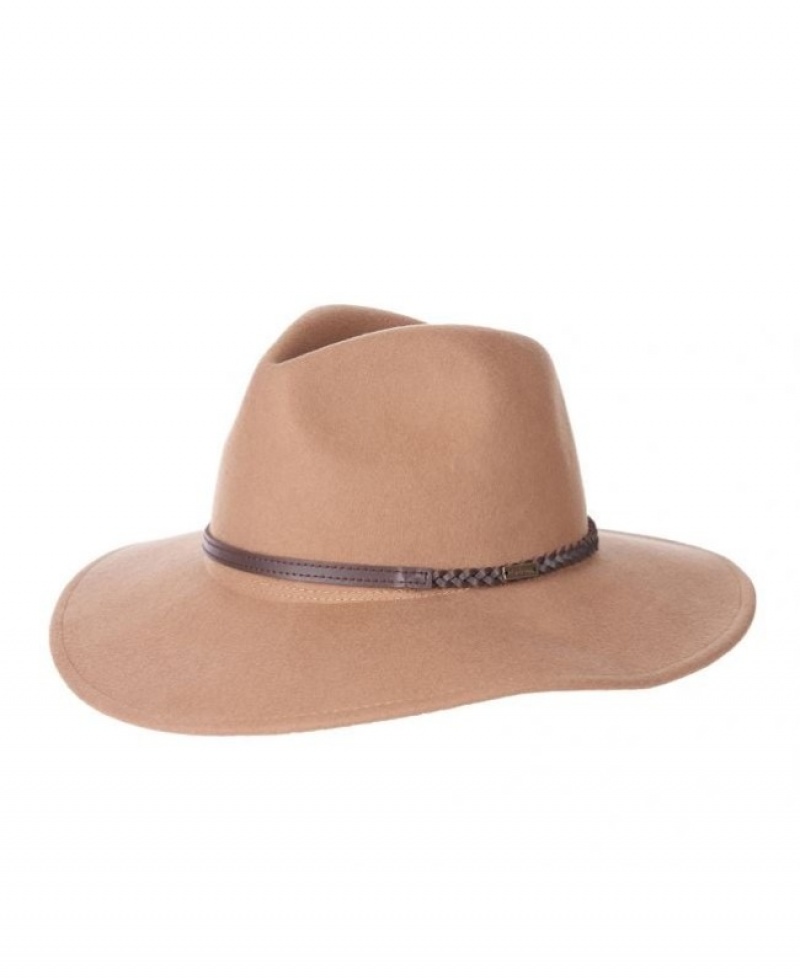 Sombreros Barbour Tack Fedora Mujer Beige Mexico | E2N66132