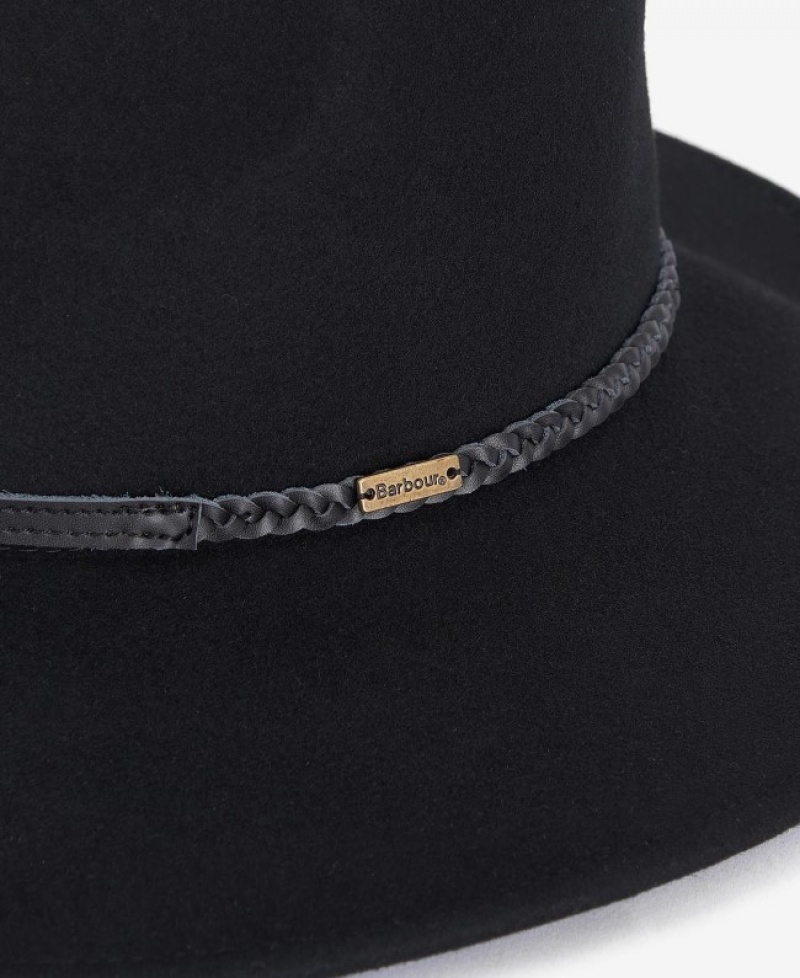 Sombreros Barbour Tack Fedora Mujer Negros Mexico | U5W99603