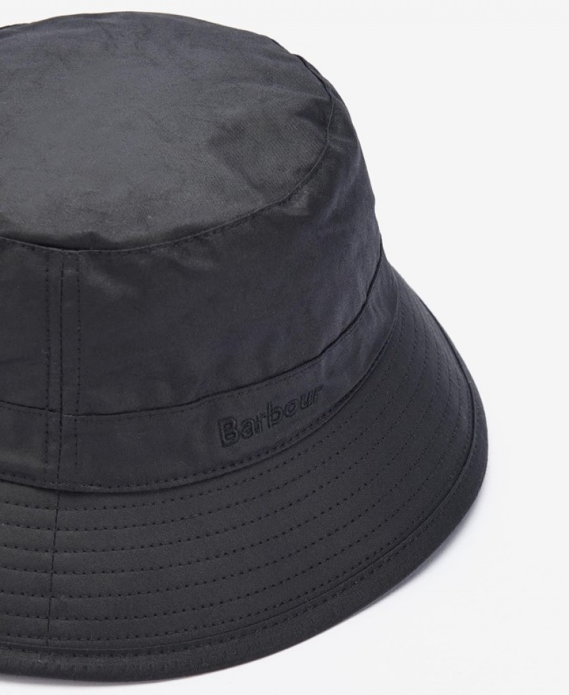 Sombreros Barbour Wax Bucket Hombre Negros Mexico | B1G24467