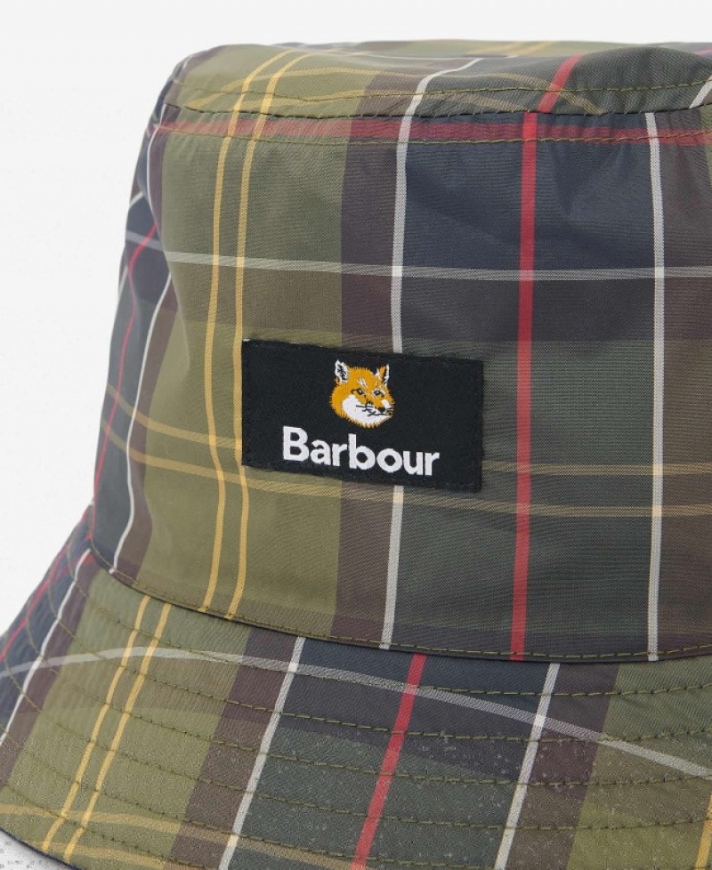 Sombreros Barbour x Maison Kitsuné Reversible Bucket Hombre Azul Marino Oscuro Mexico | Z2Q78678