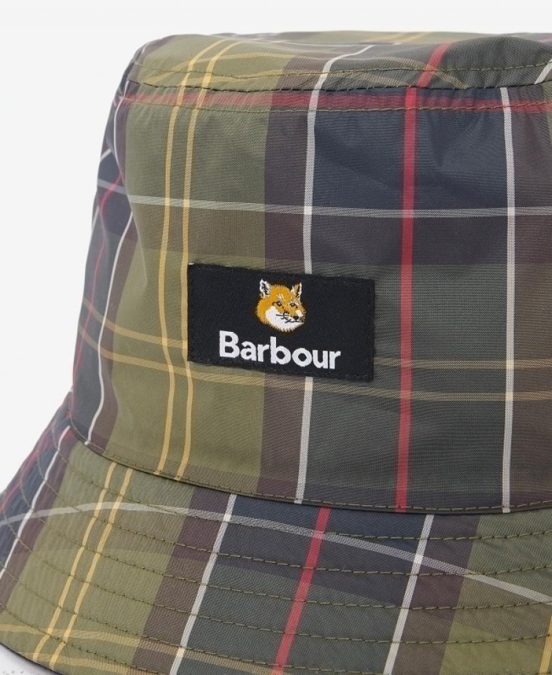 Sombreros Barbour x Maison Kitsuné Reversible Bucket Hombre Azul Marino Oscuro Mexico | Q4N41594