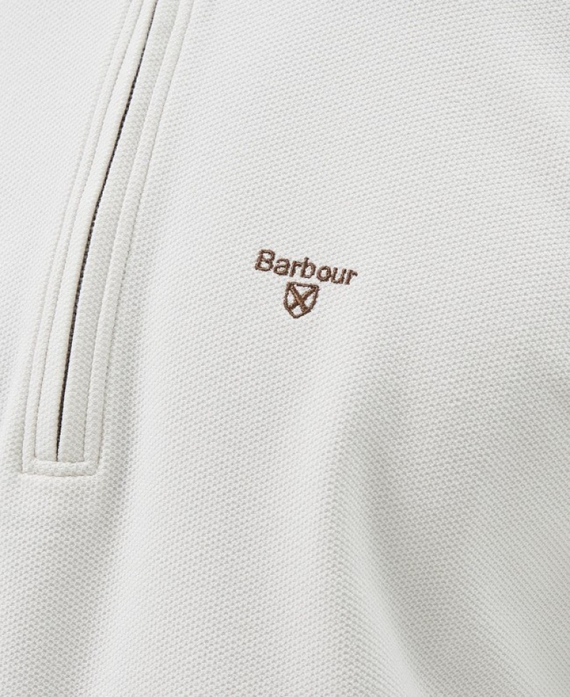 Sudaderas Barbour Birkrigg Half Zip Hombre Blancos Mexico | L1Y82256