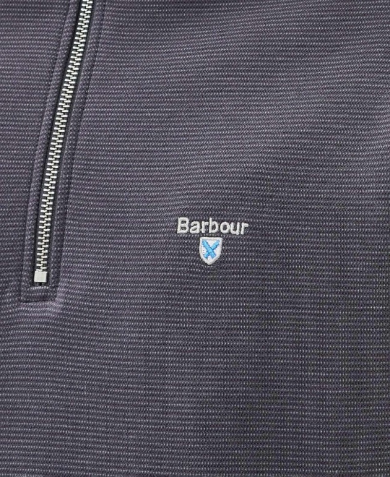 Suéter Barbour Bradbury Half-Zip Hombre Grises Mexico | Q7N05288