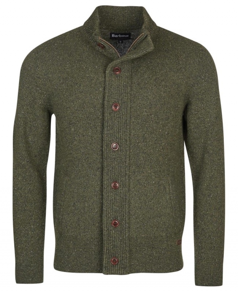 Suéter Barbour Tisbury Zip Through Hombre Verdes Mexico | Z2H28613