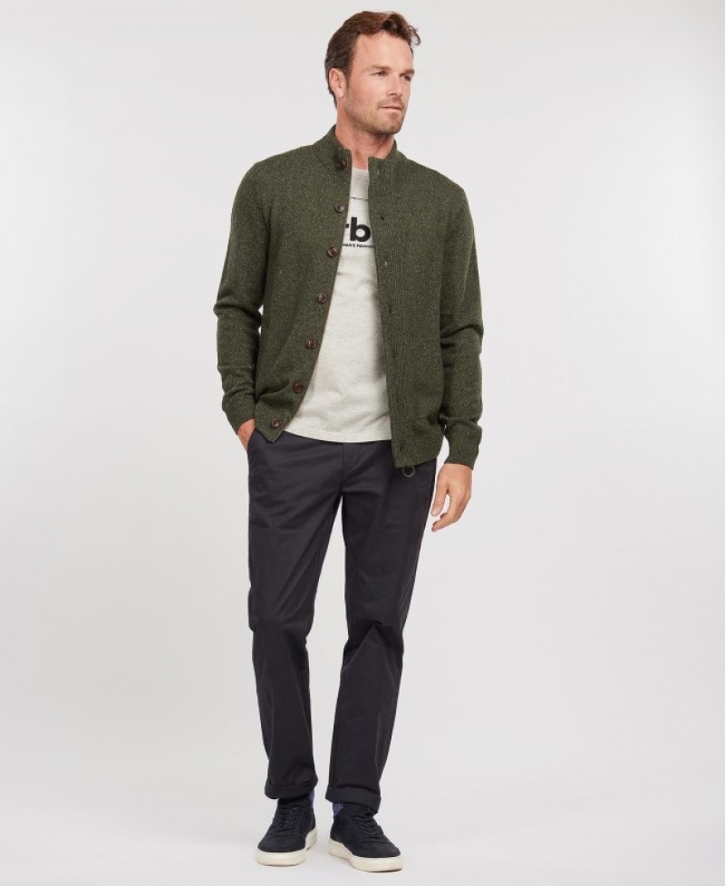 Suéter Barbour Tisbury Zip Through Hombre Verdes Mexico | Z2H28613