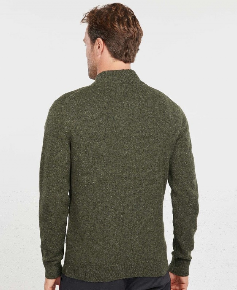 Suéter Barbour Tisbury Zip Through Hombre Verdes Mexico | Z2H28613