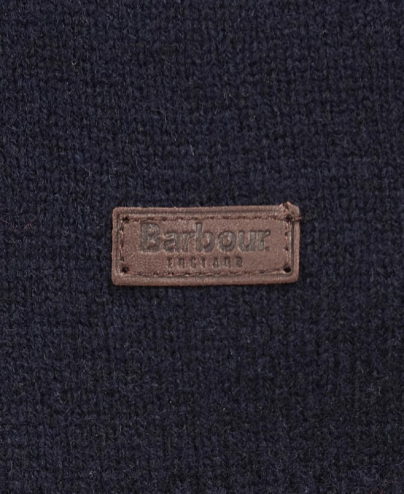 Suéteres Barbour Patch Crew Neck Hombre Azul Marino Mexico | X3A63466