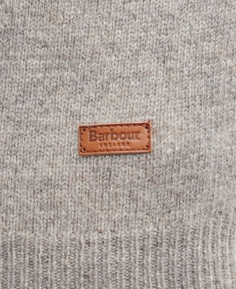 Suéteres Barbour Patch Crew Neck Hombre Beige Mexico | Q3W92962