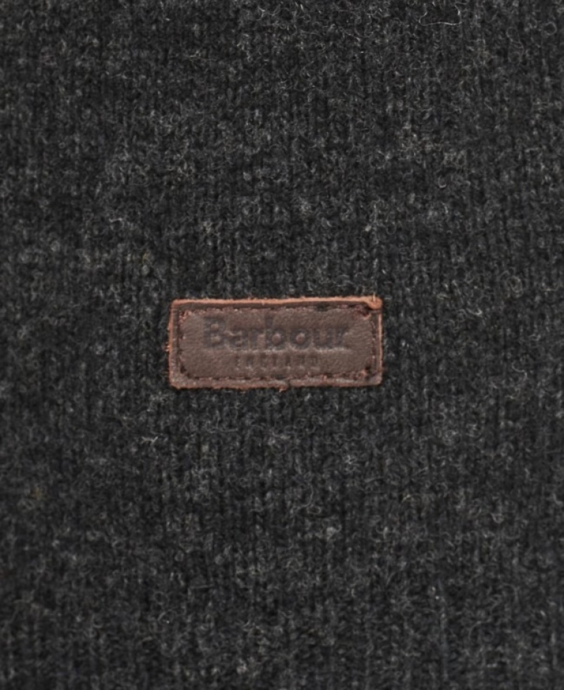 Suéteres Barbour Patch Half Zip Hombre Grises Oscuro Mexico | P6S46679