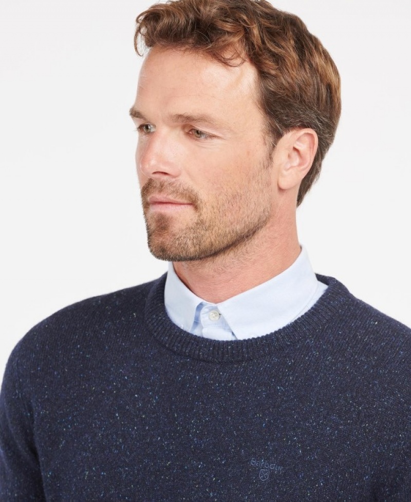 Suéteres Barbour Tisbury Crew Neck Hombre Azul Marino Mexico | C0F73453