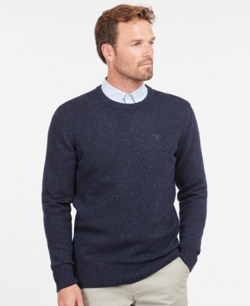 Suéteres Barbour Tisbury Crew Neck Hombre Azul Marino Mexico | C0F73453