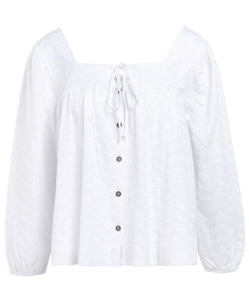 Tops Barbour Delphinium Mujer Blancos Mexico | B5O56437