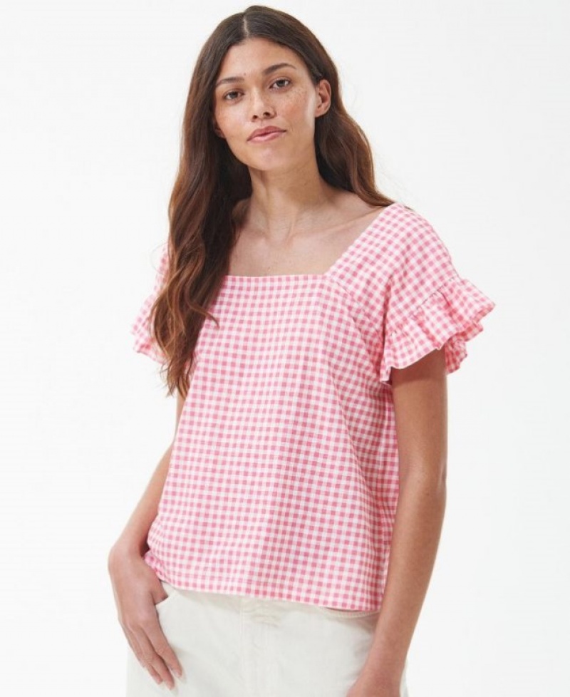 Tops Barbour Pansy Mujer Rosas Mexico | M2E29865