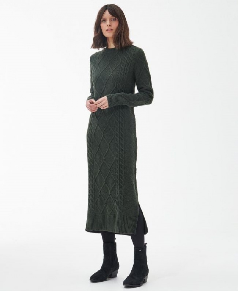 Vestido Barbour Burne Mujer Verdes Mexico | K8V60670