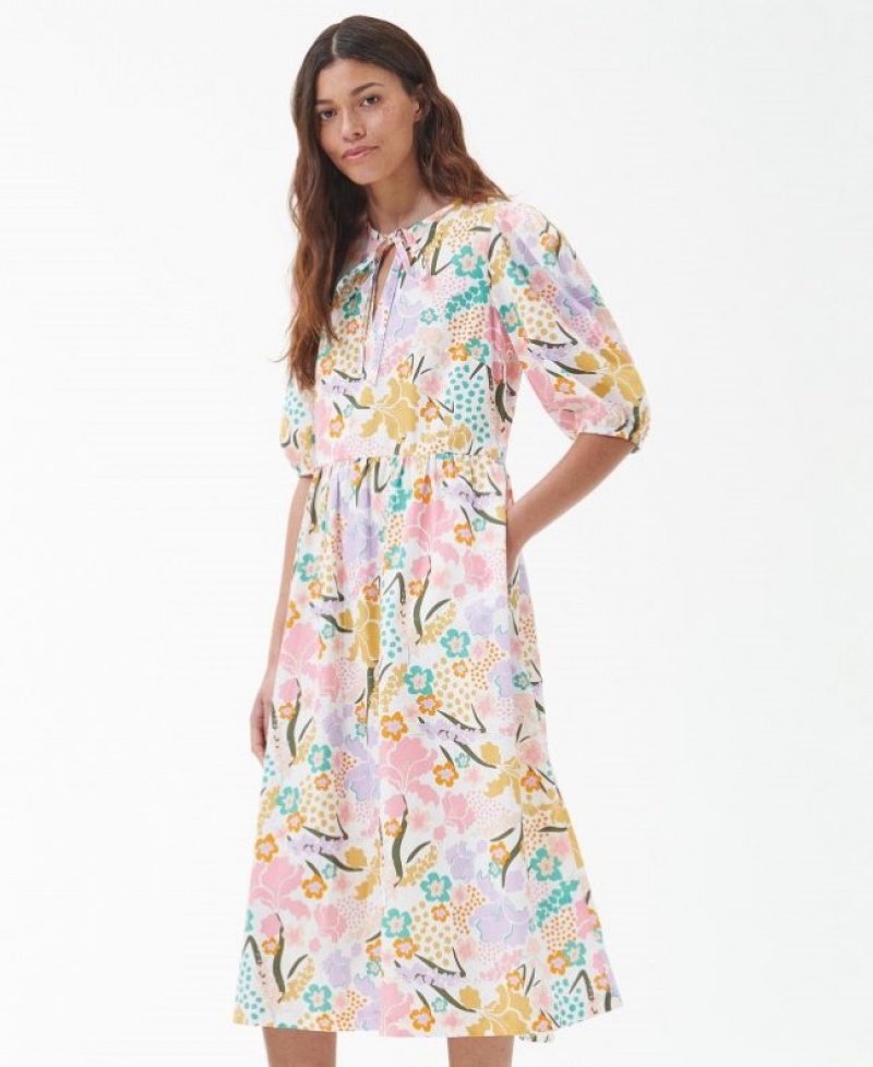 Vestido Barbour Delphinium Midi Mujer Multicolor Mexico | T9A84888