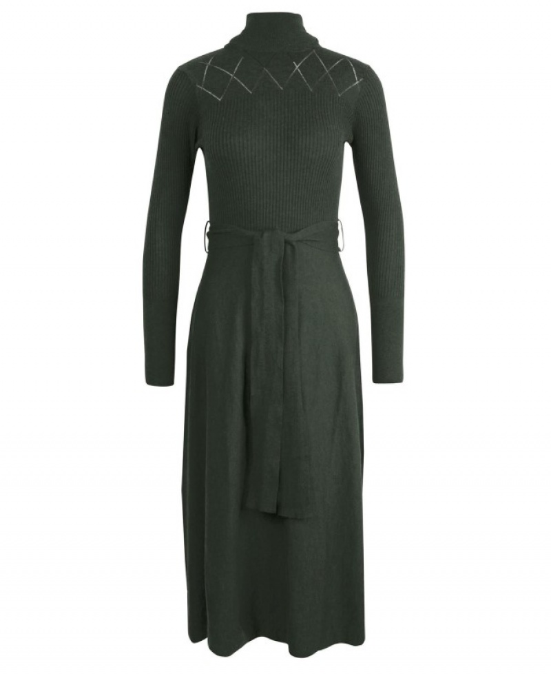 Vestido Barbour Laverne Midi Mujer Verdes Mexico | Y7B32176