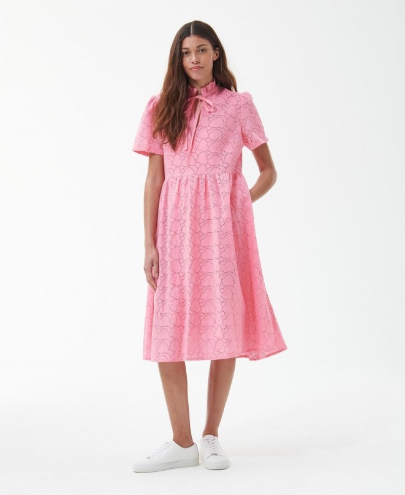 Vestido Barbour Palmetto Midi Mujer Rosas Mexico | O6H81923