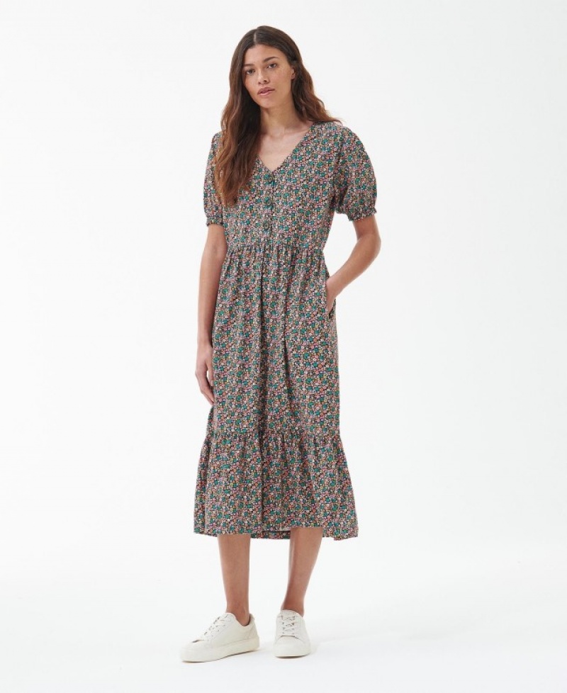 Vestido Barbour Pansy Midi Mujer Multicolor Mexico | G1F70407