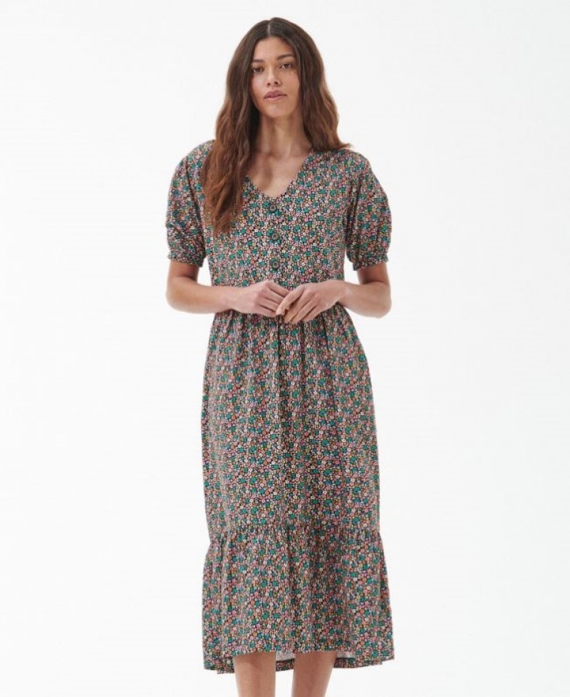 Vestido Barbour Pansy Midi Mujer Multicolor Mexico | G1F70407