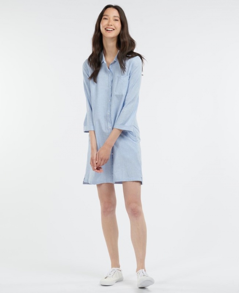 Vestido Barbour Seaglow Mujer Azules Mexico | Y2Q07877