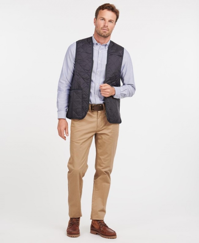 Chalecos Barbour Acolchado Zip-In Liner Waistcoat Hombre Azul Marino Mexico | B2Q60643