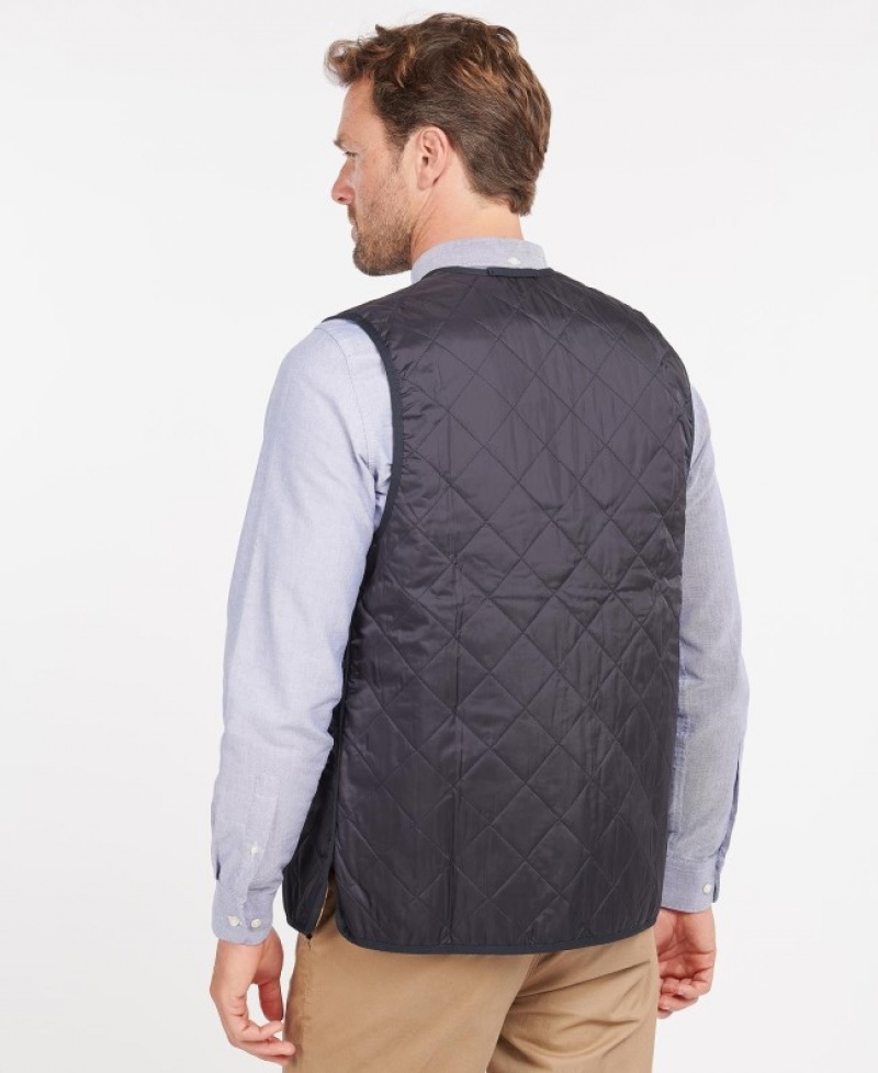 Chalecos Barbour Acolchado Zip-In Liner Waistcoat Hombre Azul Marino Mexico | B2Q60643