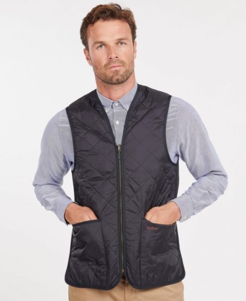 Chalecos Barbour Acolchado Zip-In Liner Waistcoat Hombre Azul Marino Mexico | B2Q60643