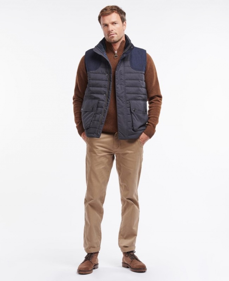 Chalecos Barbour Bradford Gilet Hombre Azules Mexico | Y3K39241