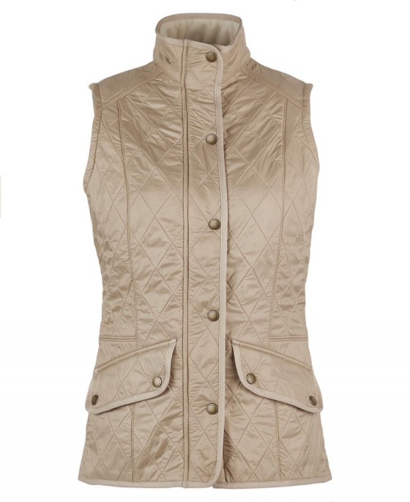 Chalecos Barbour Cavalry Gilet Mujer Beige Mexico | F8N33401