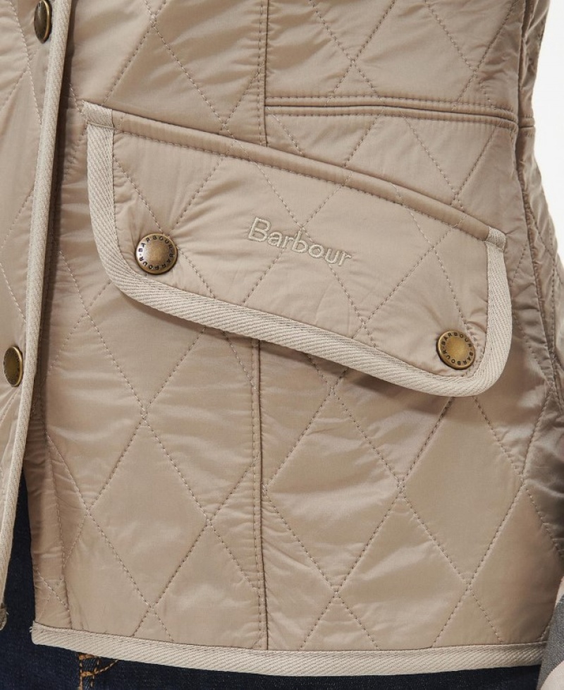 Chalecos Barbour Cavalry Gilet Mujer Beige Mexico | F8N33401