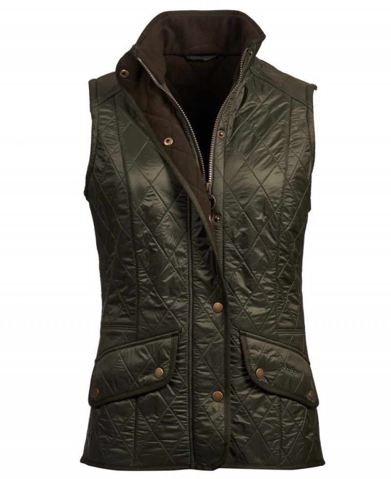 Chalecos Barbour Cavalry Gilet Mujer Verdes Mexico | S9M63239