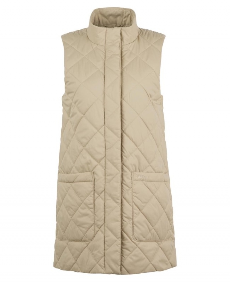 Chalecos Barbour Cosmia Liner Waistcoat Mujer Beige Mexico | V3T22877