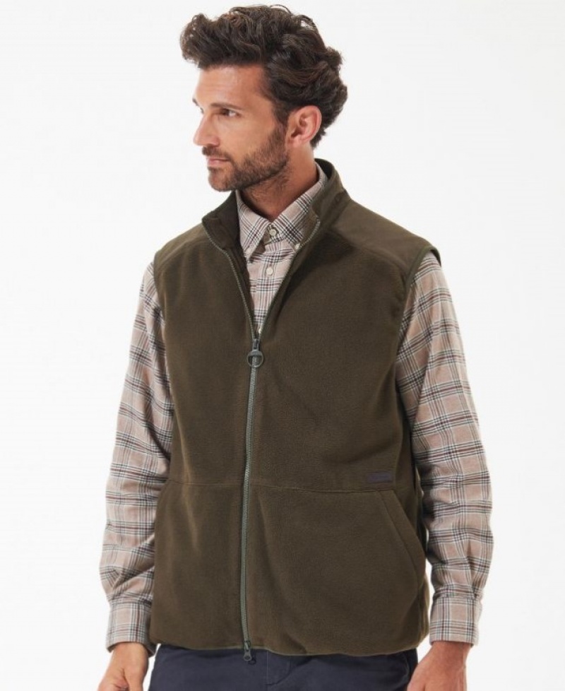 Chalecos Barbour Country Fleece Gilet Hombre Verdes Mexico | S9R38746