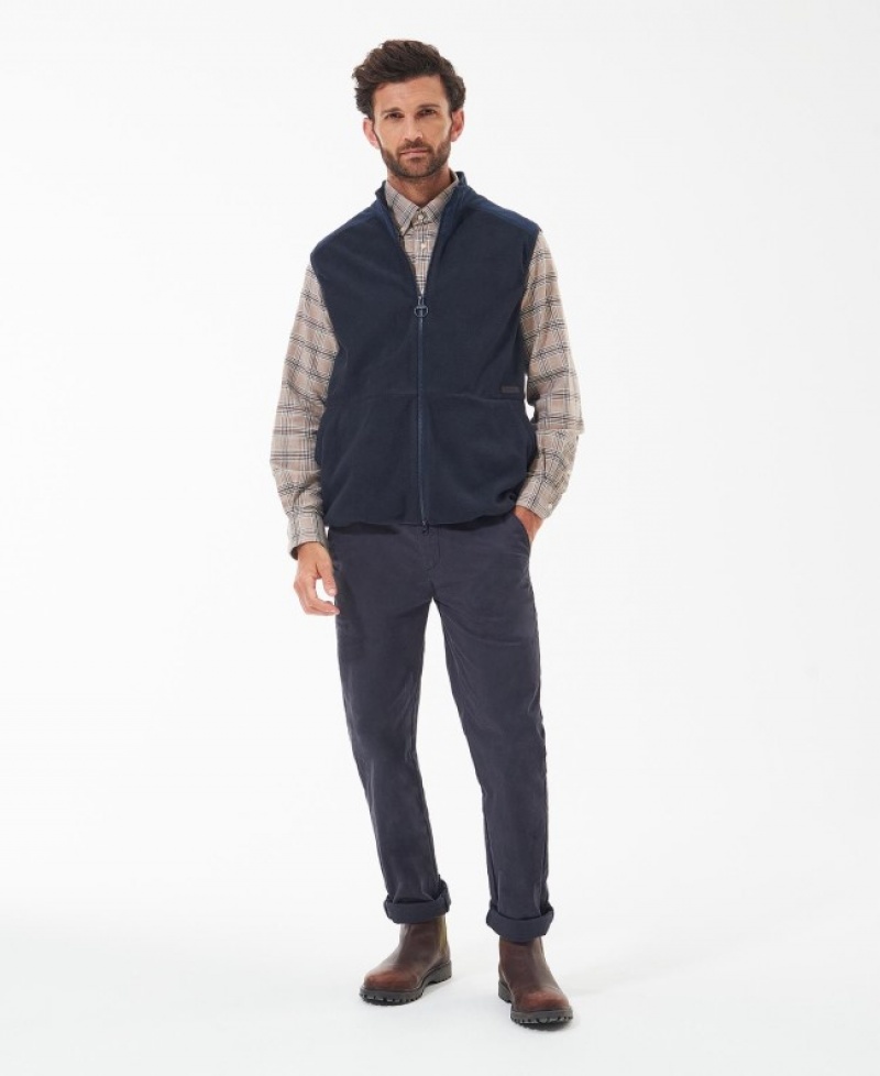 Chalecos Barbour Country Fleece Gilet Hombre Azul Marino Mexico | N2V52174