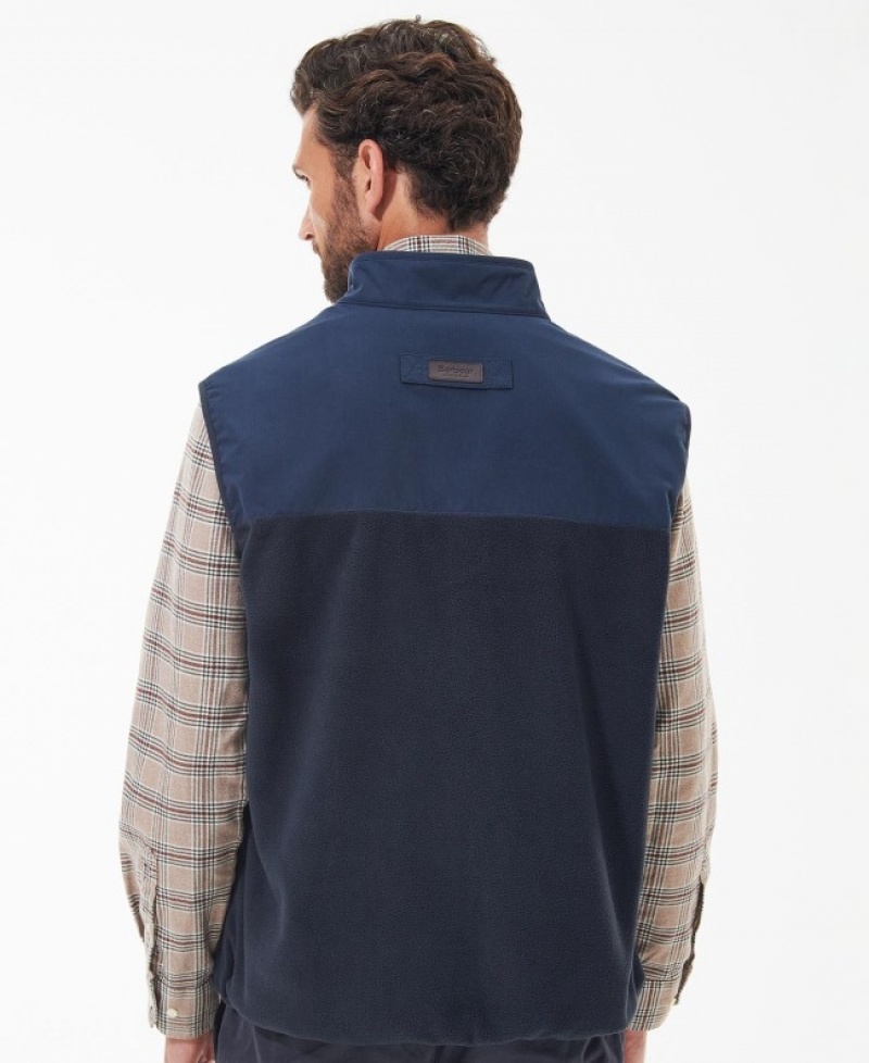 Chalecos Barbour Country Fleece Gilet Hombre Azul Marino Mexico | N2V52174