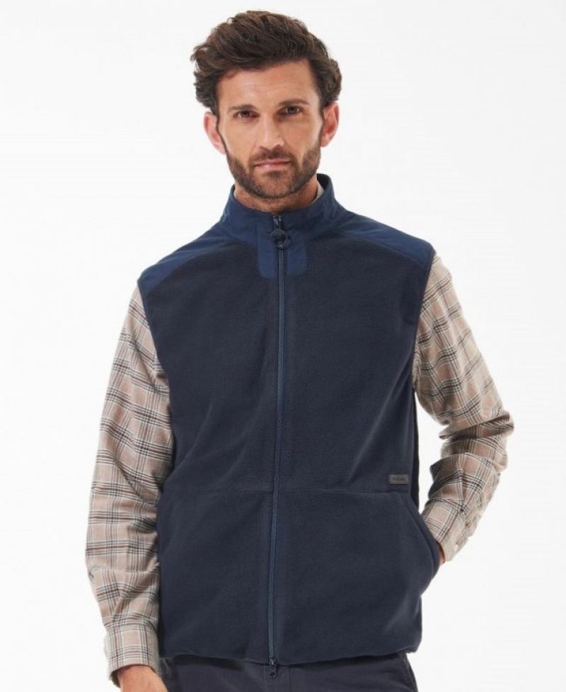 Chalecos Barbour Country Fleece Gilet Hombre Azul Marino Mexico | N2V52174