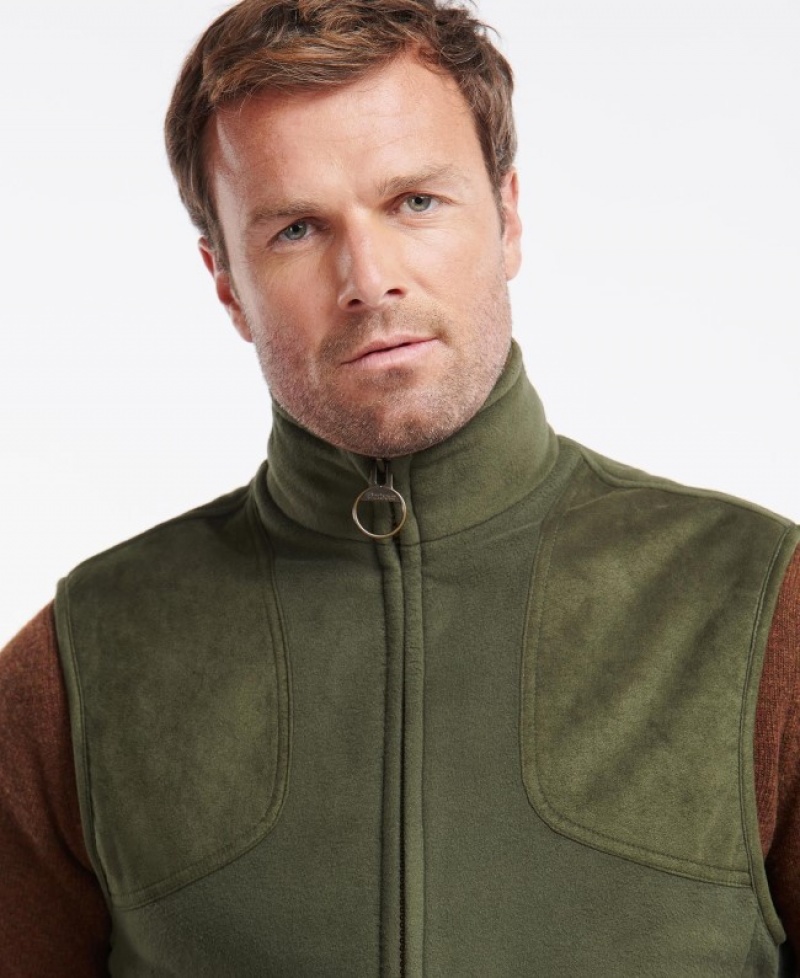 Chalecos Barbour Dunmoor Gilet Hombre Verde Oliva Mexico | T4P42509