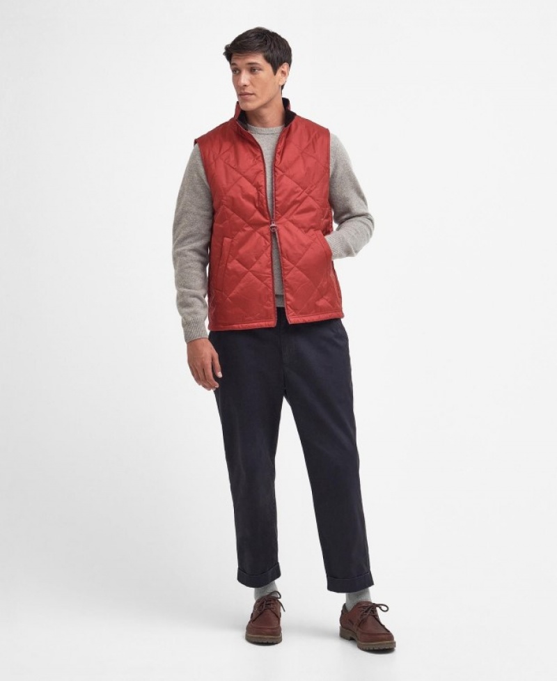 Chalecos Barbour Finn Gilet Hombre Rojos Mexico | Z0C15158