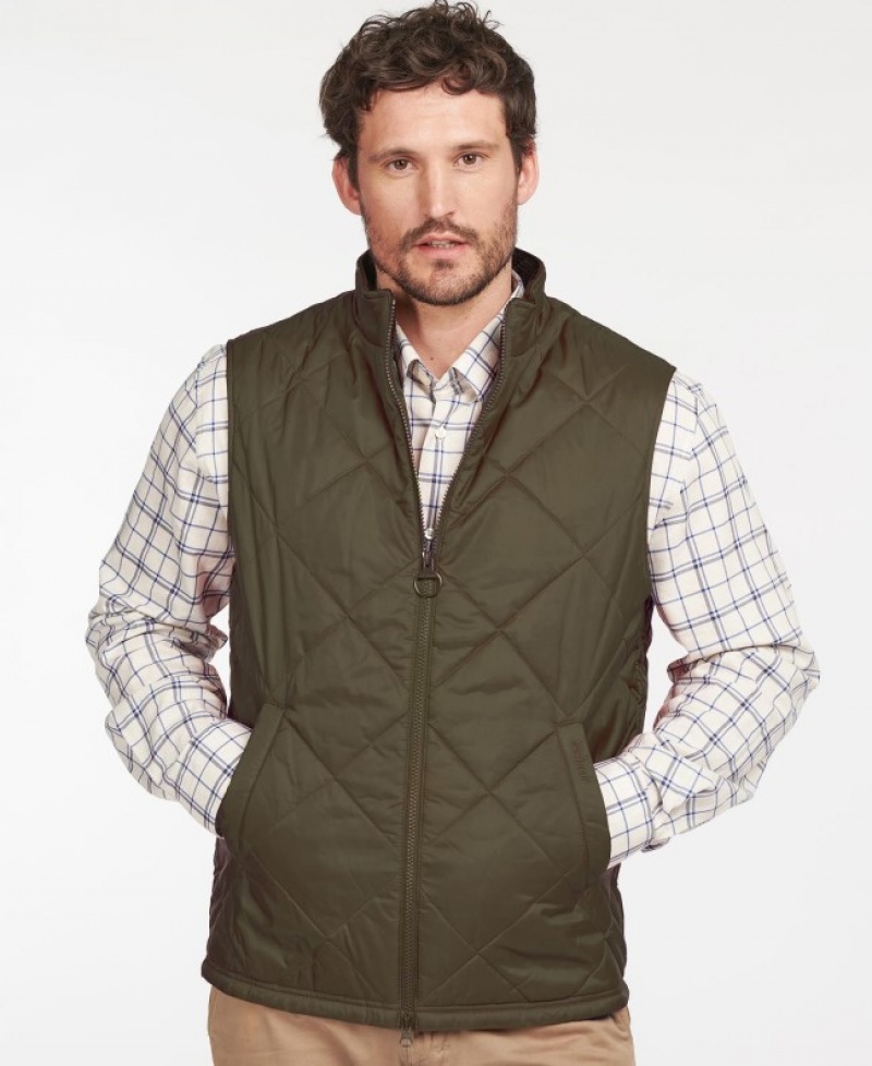 Chalecos Barbour Finn Gilet Hombre Verdes Mexico | Z7A62936