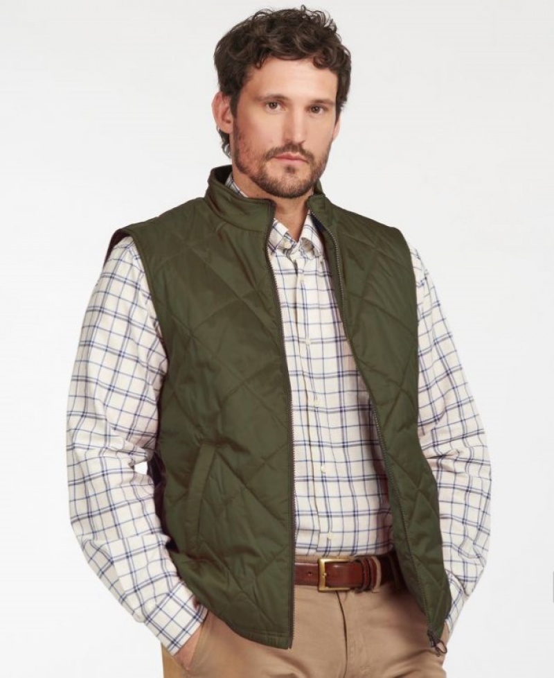 Chalecos Barbour Finn Gilet Hombre Verdes Mexico | Z7A62936