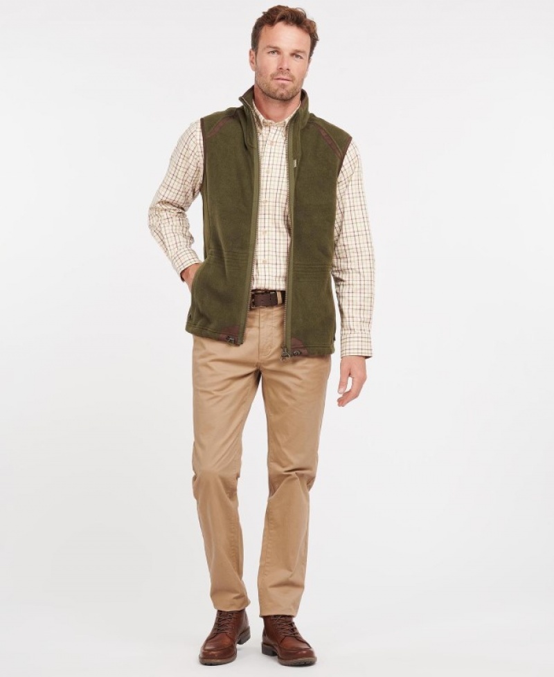 Chalecos Barbour Langdale Gilet Hombre Verdes Mexico | L0L89365