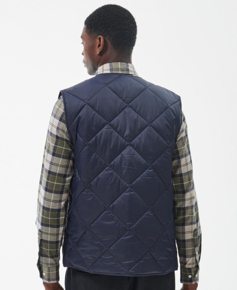 Chalecos Barbour Liddesdale Gilet Hombre Azul Marino Mexico | V3K30918